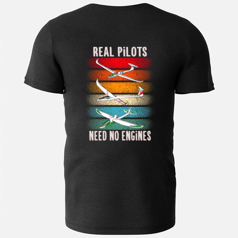 Vintage Sailplane Pilot Gliding For Gliders T-Shirts