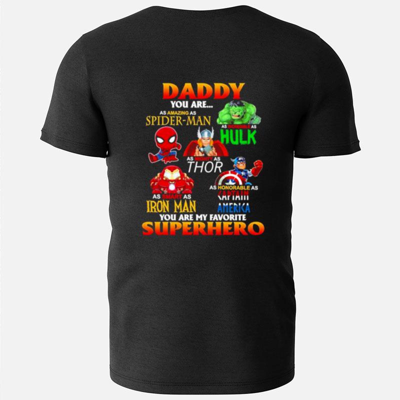 Daddy You Are My Favorite Superhero Father's Day T-Shirts