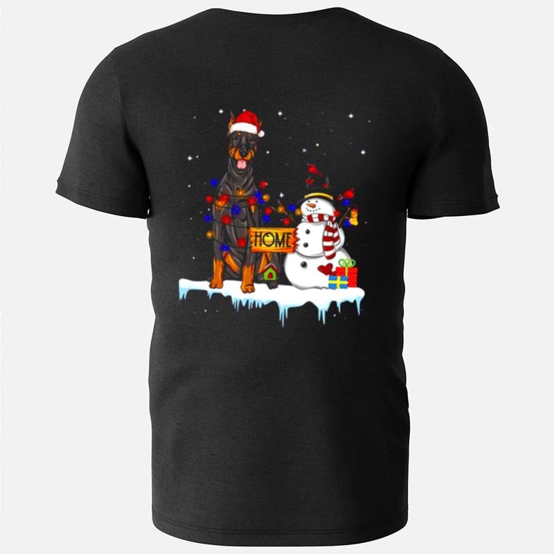 Doberman Pinscher Dog Christmas T-Shirts