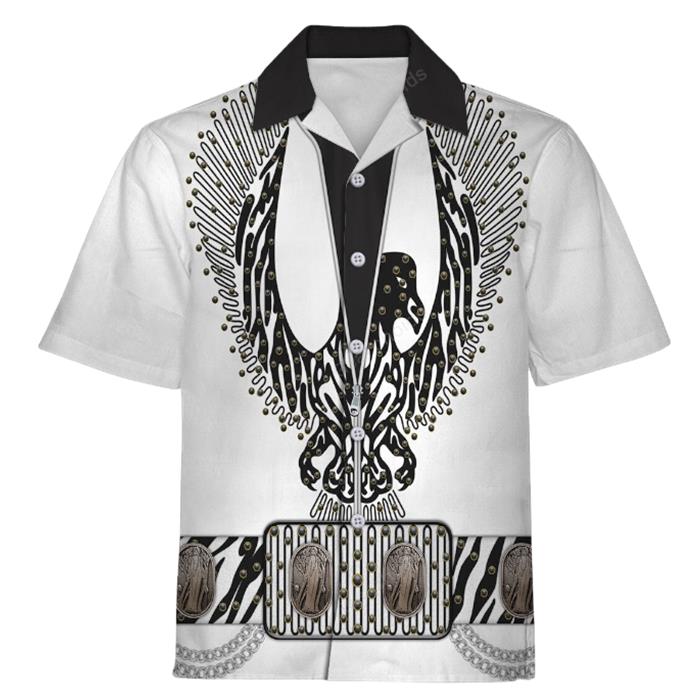 Elvis Black Phoenix Suit Hawaiian Shirt