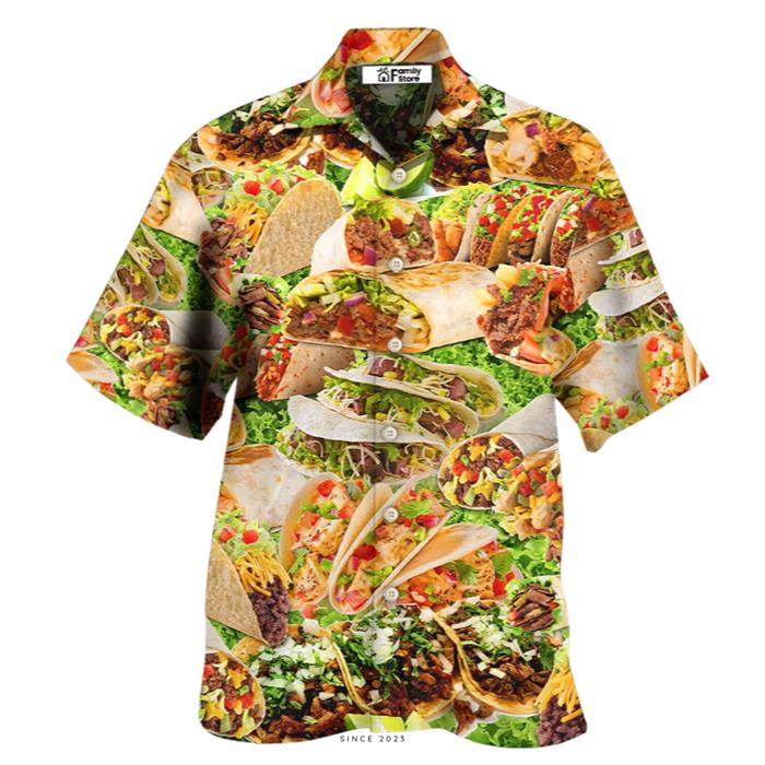 Food Lover Tacos My Love Is For Tacos Hawaiian Shirt