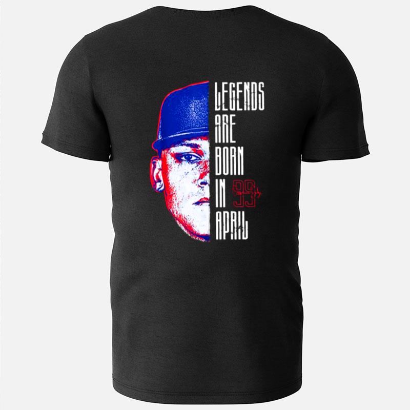 Football Player Number 99 Aaron Judge Legends Are Born T-Shirts