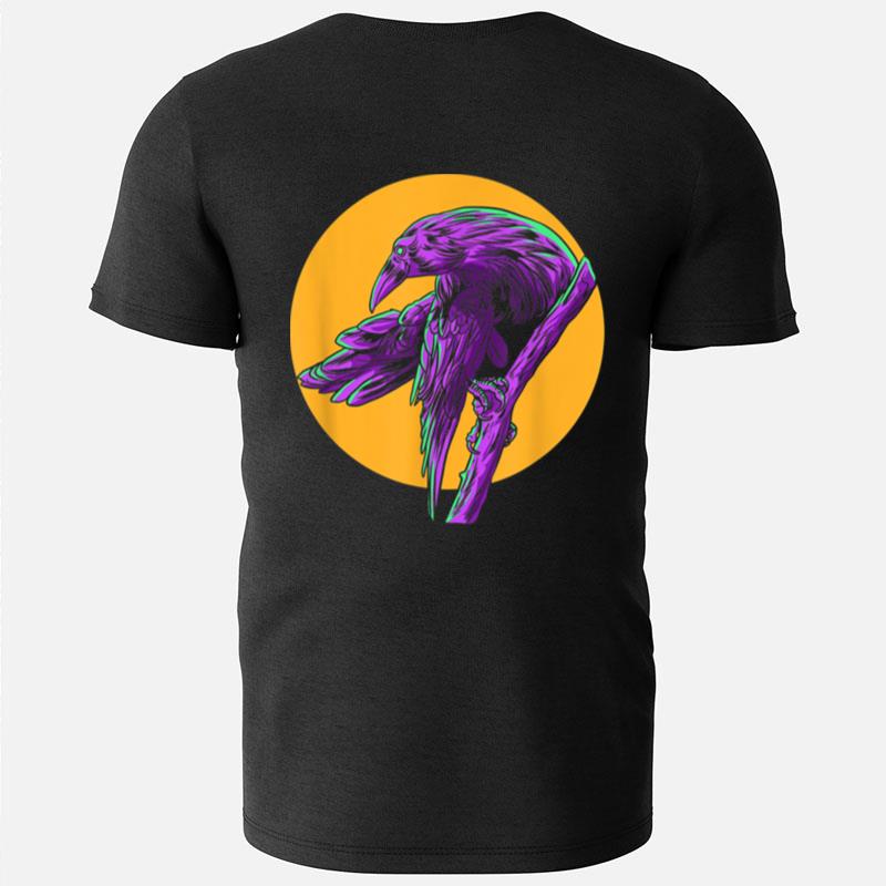 Goth Moon Raven Gothic Witchcraft Occult Emo T-Shirts