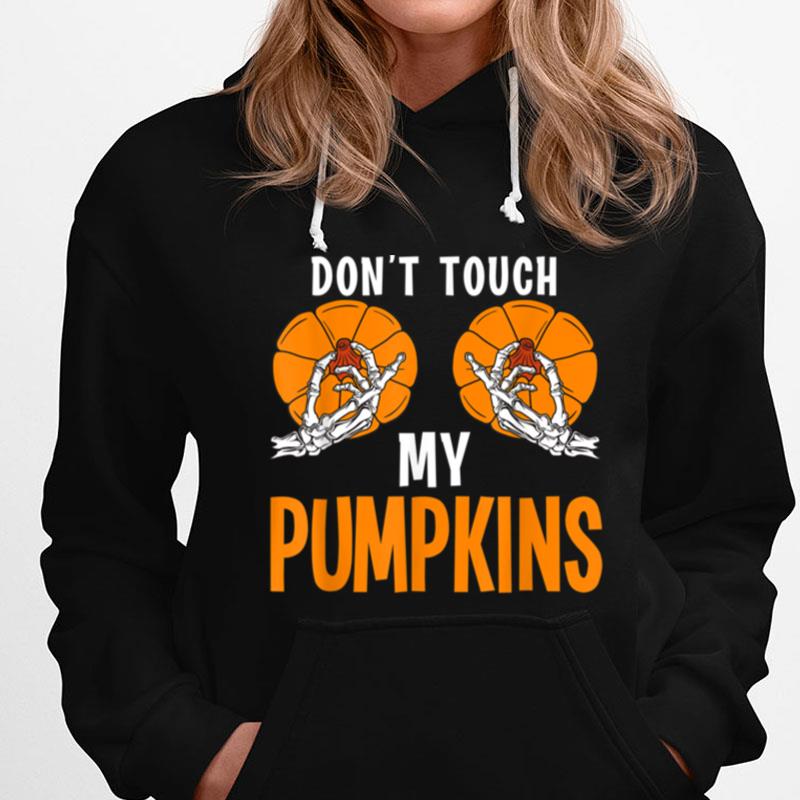 Hilarious Halloween Pumpkin Costume Women Chest Skeleton T-Shirts