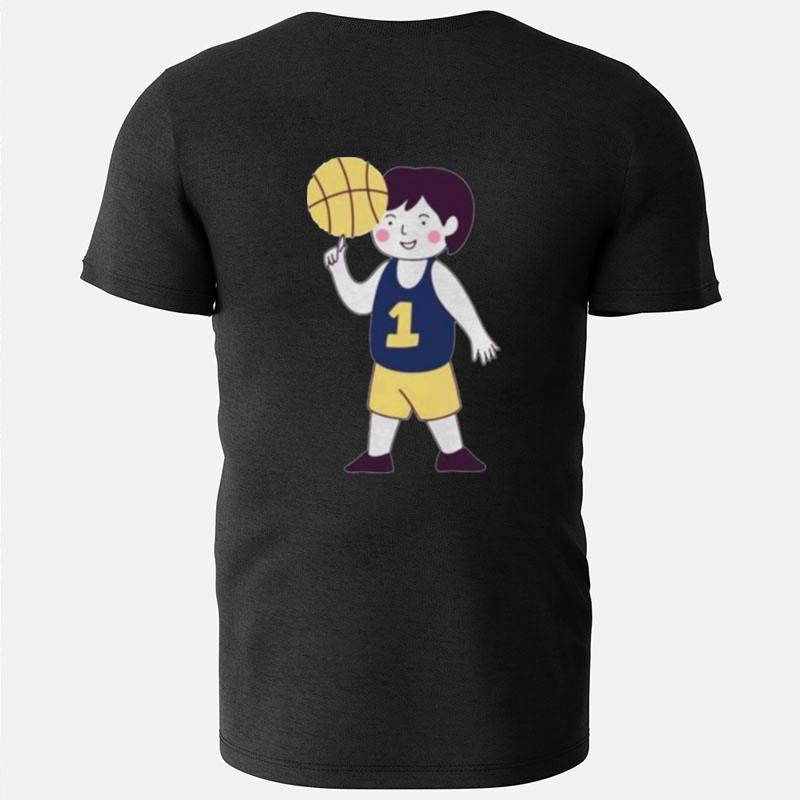 Number 1 Basketball Player Cartoon T-Shirts