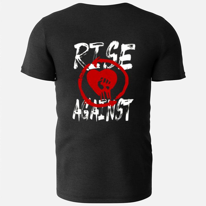 Red Heart Symbol Rise Agains T-Shirts