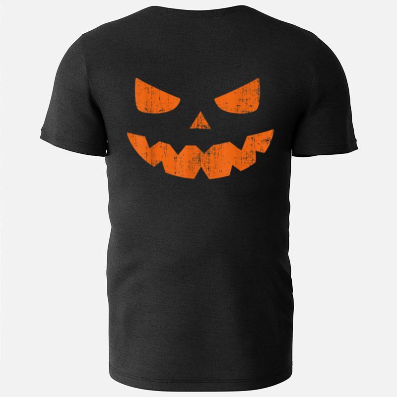 Spooky Jack O Lantern Halloween Pumpkin Face T-Shirts