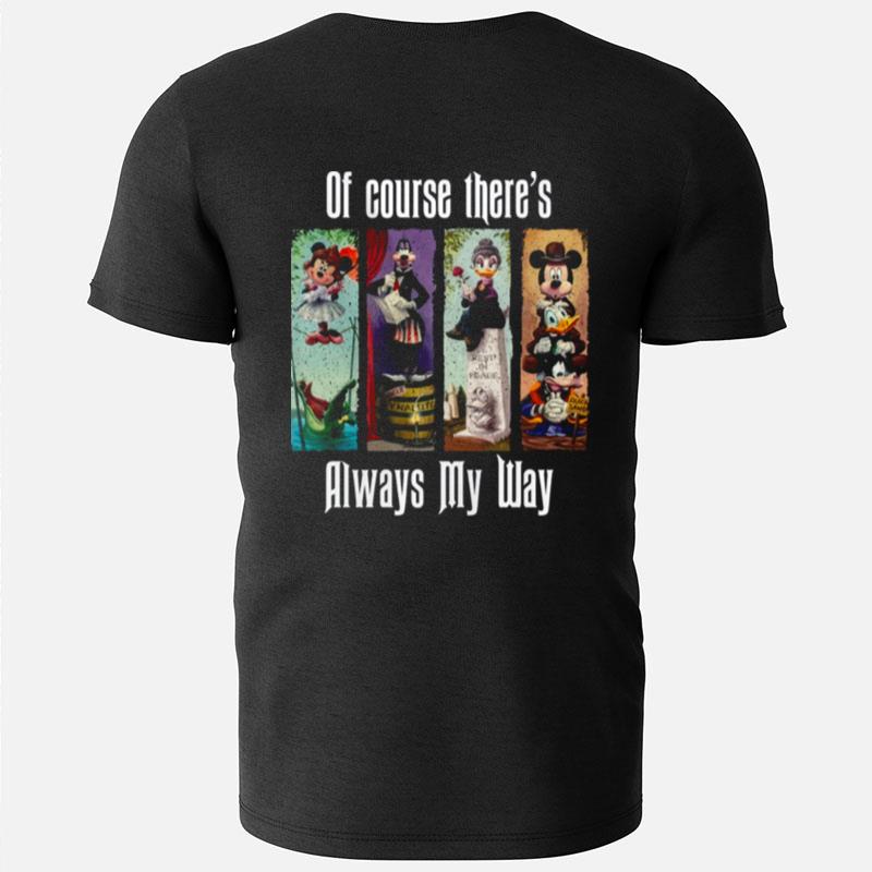 The Haunted Mansion Disney Mickey And Friends Foolish Mortal Stretching Room Tightrope Walke T-Shirts